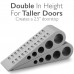 3x Heavy Duty Extra Large Wide Floor Door Wedge Stopper Stop Rubber with Holder   292464415255