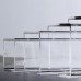 SELECT 10 - 120MM SQUARE CLEAR ACRYLIC PLEXIGLASS LUCITE PLASTIC TUBE 500MM LONG   112975532048