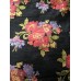 Rare Mackenzie Childs Authentic Black Flower Market Velvet Fabric - 2 yards    302844626216