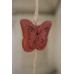 Butterfly Rustic Hanging Home Decor Hanger Homewares 40cms BRAND NEW Red   182719082147
