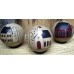 3 Primitive Wooden Balls Folk Art Bowl Fillers Country VILLAGE Church School 744904800297  232889761227