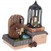 Resin Hedgehog Hut Figurine Mini Night Light Home Gardening Ornaments Decor   382542222934