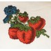 MacKenzie-Childs Strawberry Garden Embroidered Pillow Courtly Check Edge   302844624375