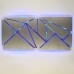Modern Large Geometric Abstract Metal Wall Art LED Painting Smartphone Control   152953972100