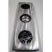 Large Modern Black/Silver Wall Clock - Contemporary 3D Metal Wall Art Sculpture   352432162164