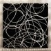 Modern Abstract Black & Silver Metal Accent Wall Decor - Freestyle by Jon Allen 718117182969  230819396238
