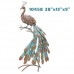 Patina Peacock Decor SET OF 2 40" Garden Decor Bird Statuary - Regal Art & Gift  657641113066  181886814278