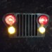 Jeep wall art multi LED light real headlights & backlit garage man cave mantique   202173977374