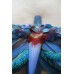 Crystal Feather art Sculpture Feather Fantasies Lorra Lee Rose Blue Power   191326813265