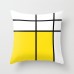 Polyester Yellow pillow case cover sofa car waist throw cushion cover Home Decor   132325560182
