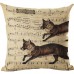 18&apos;&apos; Cute Fox Printed Cotton Linen Pillow Case Cushion Cover Fashion Home Decor    162662735053