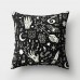 HK- Black and White Geometric Throw Pillow Case Square Cushion Cover Waist Rest    282743714053