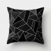 HK- Black and White Geometric Throw Pillow Case Square Cushion Cover Waist Rest    282743714053