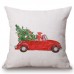 Christmas Xmas Linen Cushion Cover Throw Pillow Case Home Festive Decor 18*18"   391918314752