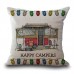 Ornate HAPPY CAMPERS Sofa Waist Throw Cushion Cover Home Decor Pillow Case   162723397406