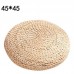 3 size Round Pouf Tatami Cushion Floor Mat Natural Straw Meditation Yoga Seat   132743853399