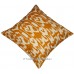 16" Cotton Handmade Brown Cushion Pillow Cover Ikat & Kantha Work Throw INDIA   252160934409