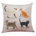 Cute Cat Sofa Bed Home Square Pillow Case Cushion Cover Room Decoration Holiday   322880343710
