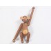 Creative Wood Knife Monkey Doll Cute Home Decor Kids&apos; Gift New 7.87 Inches   163075876205