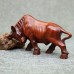 CQ016ca -14.5X8.5X5  CM Carved Boxwood Carving Figurine : Powerful Buffalo Ox   163202969106