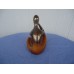 vintage retro ellis pottery the thinking man figurine Australia mustard & bronze   173383683463