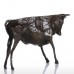 Vintage Wild Cattle Bronze Sculpture Metal Animal Statue Home Display Creative 689218662592  263421215582