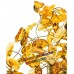 Home Decor Brass Figurine Baltic Amber Monetary Tree (144 leaves) in a Pot   112905975084