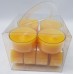 Bright Yellow Tealights Tapered and Pillar Candles Quality Papstar Germany    253585836042