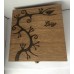 Personalised Wood Keepsake Memory Box 16cm Swirly Tree Valentines Gift Natural   251959640597