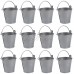 20xMini Tin Pails Metal Handle Buckets Wedding Pool Party Candy Keg Gifts Box   392059892554