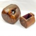 1 Vtg Spancraft Carved Log Wood Box Jewelry Keepsake Trinket Single Drawer Cabin   202401172259