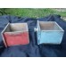 Vintage Chippy Drawers Wooden Red White Blue Lot 4 Shabby Chic   183342234694