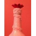 Red Rose Flower Fairy Handmade Decorated Bottle w Seed Beads,beaded lace 446   183334938465