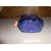 Decorative glass bottle cork stopper cobalt blue tint raised acorn leaves design   273380975061
