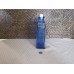 Decorative glass bottle blue flask shape raised bump design 8.5" tall   273380977805
