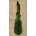 Vintage GREEN GLASS Lady Shape FIGURAL BOTTLE Decor Accent   153137197808