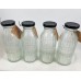 Set of 4 Vintage-inspired Glass Bottles - 7" Tall they hold 12 ounces Retro  191009039068  142900818112