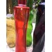 Glass Bottles Set of 4 13” Purple, Amber, Yellow-Gold and Green Transparent   142896606093