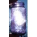SUNROOM DECORATOR BOTTLE-Horlick&apos;s Malted Milk Jar-Buzzsaw Design-Dark Amethyst   253790417126