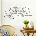 Family Where Life Begins Wall Sticker Room Mural DIY pvc Art Decal Home Decor TR 191466285244  283103251275