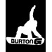 Burton guy grab Vinyl  Decal Sticker Snowboard car window sticker 10"   292097224559