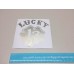 Lucky 13 stickers, clover shamrock vinyl decal, chance stickers rn   371661895007